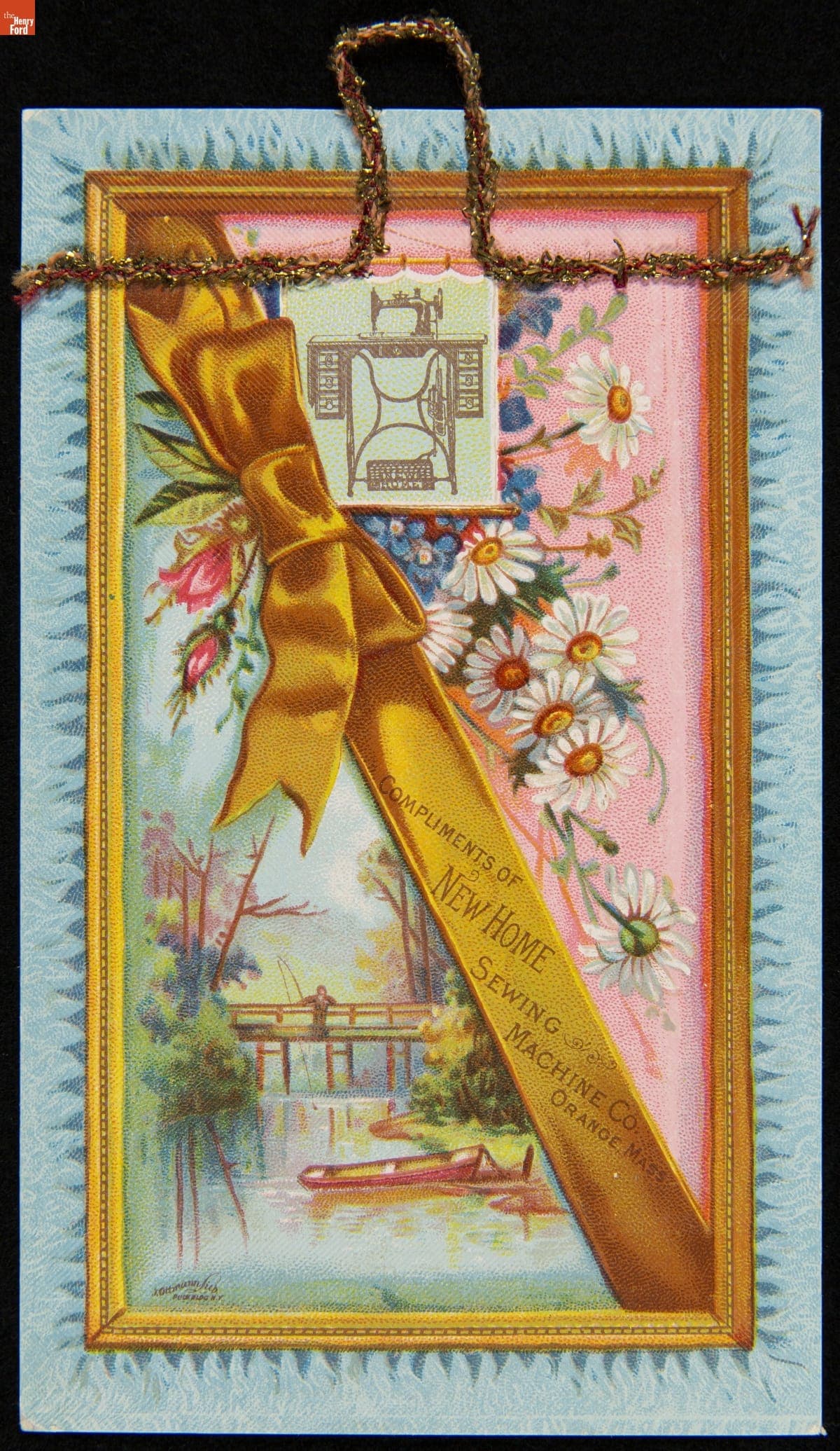 Trade Card for a Treadle Sewing Machine, New Home Sewing Machine Co., 1880-1900