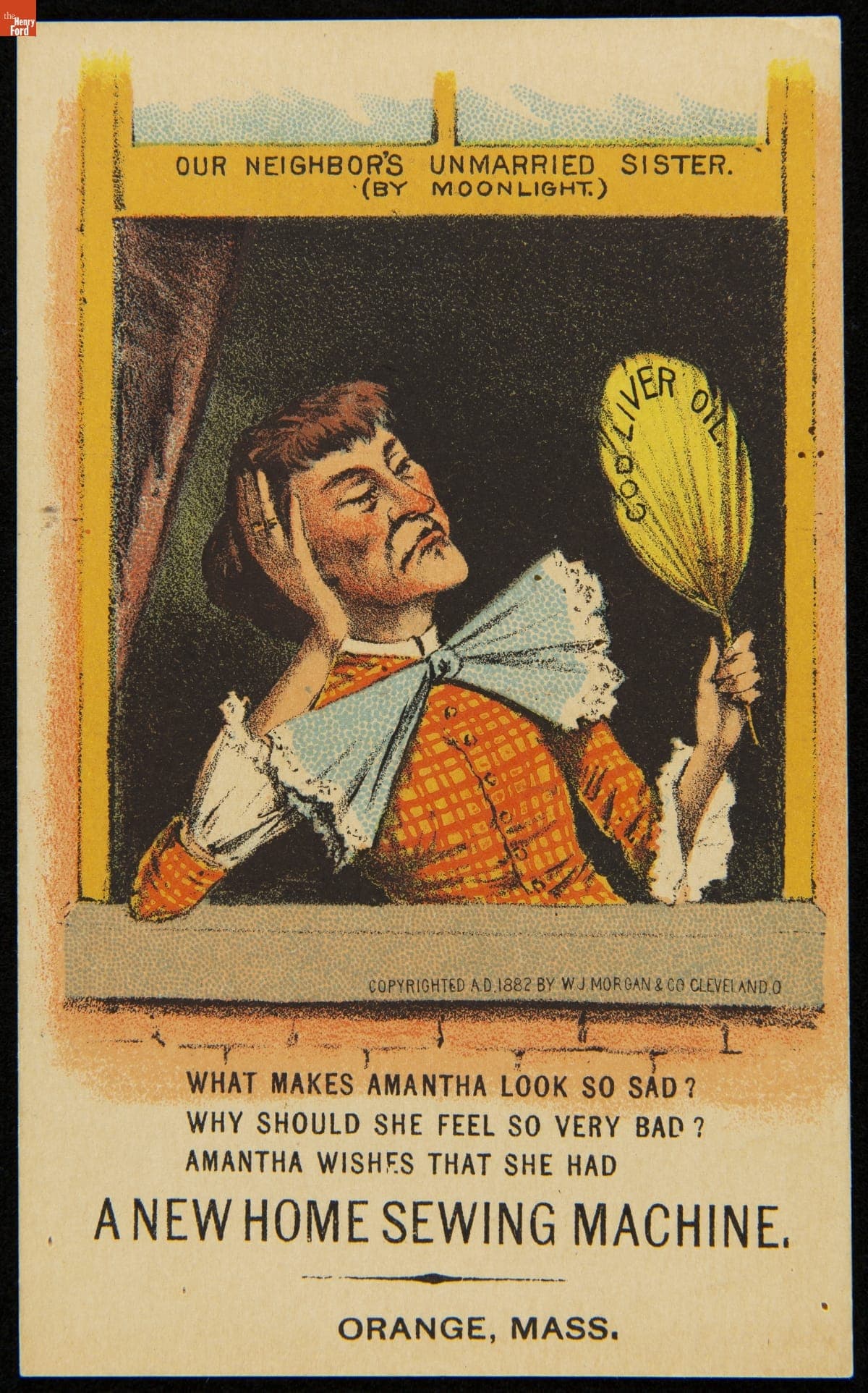 Trade Card for the New Home Sewing Machine Company, 1882