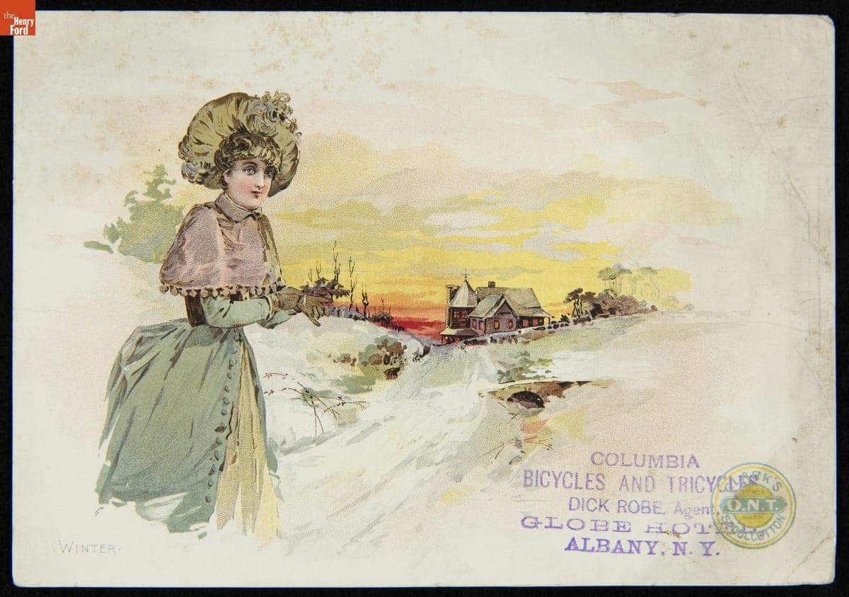 Trade Card for Clark's O.N.T. Spool Cotton Thread, 1880-1890
