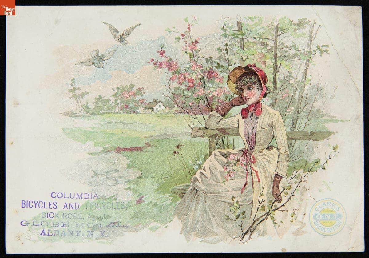 Trade Card for Clark's O.N.T. Spool Cotton Thread, 1880-1890