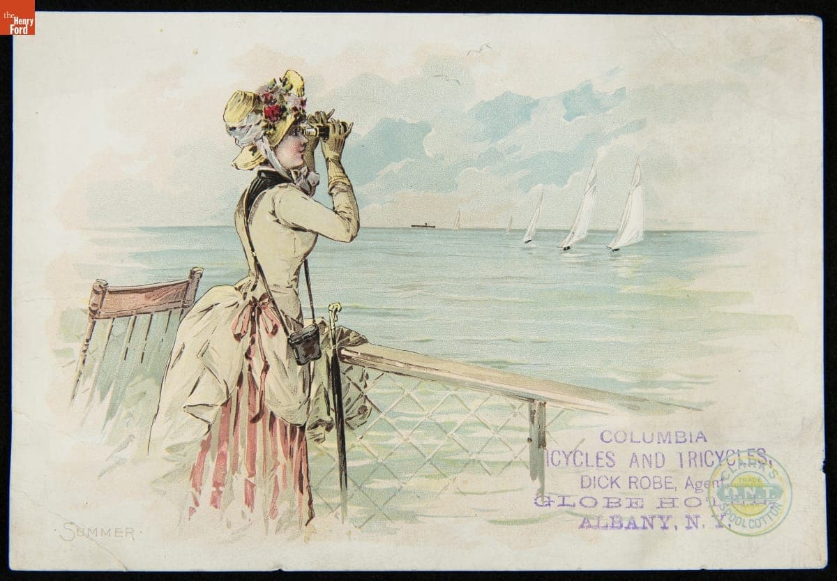 Trade Card for Clark's O.N.T. Spool Cotton Thread, 1880-1890