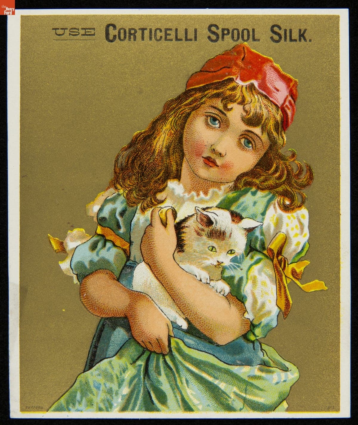 Trade Card for Corticelli Spool Silk, 1880-1900