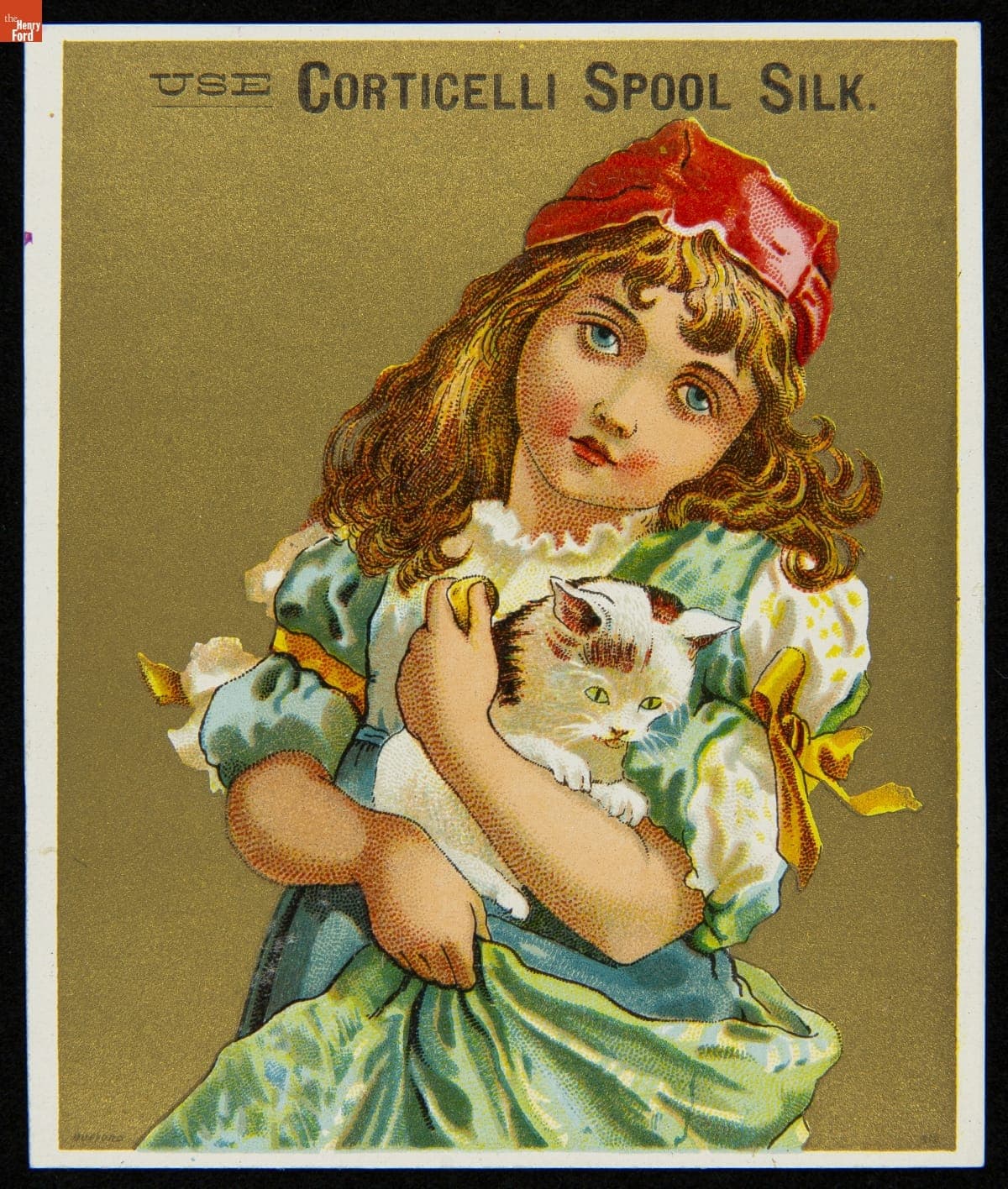 Trade Card for Corticelli Spool Silk, 1880-1900