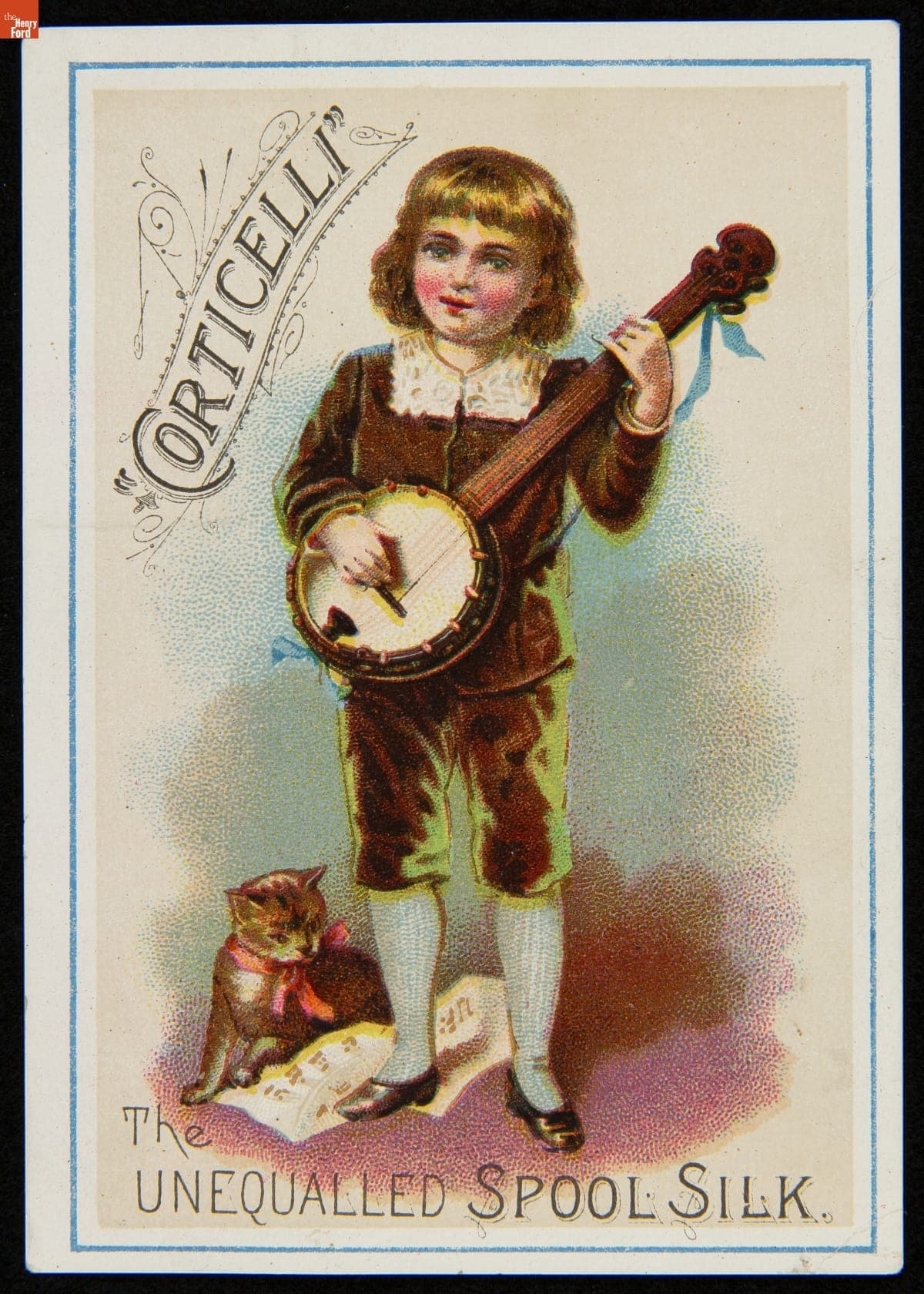 Trade Card for Corticelli Spool Silk, 1880-1900