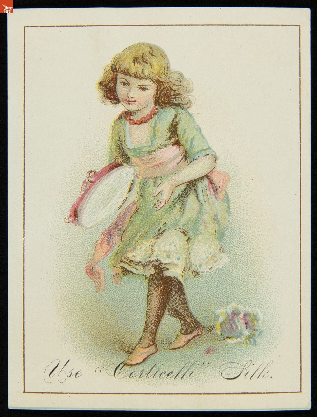 Trade Card for Corticelli Spool Silk, 1880-1900
