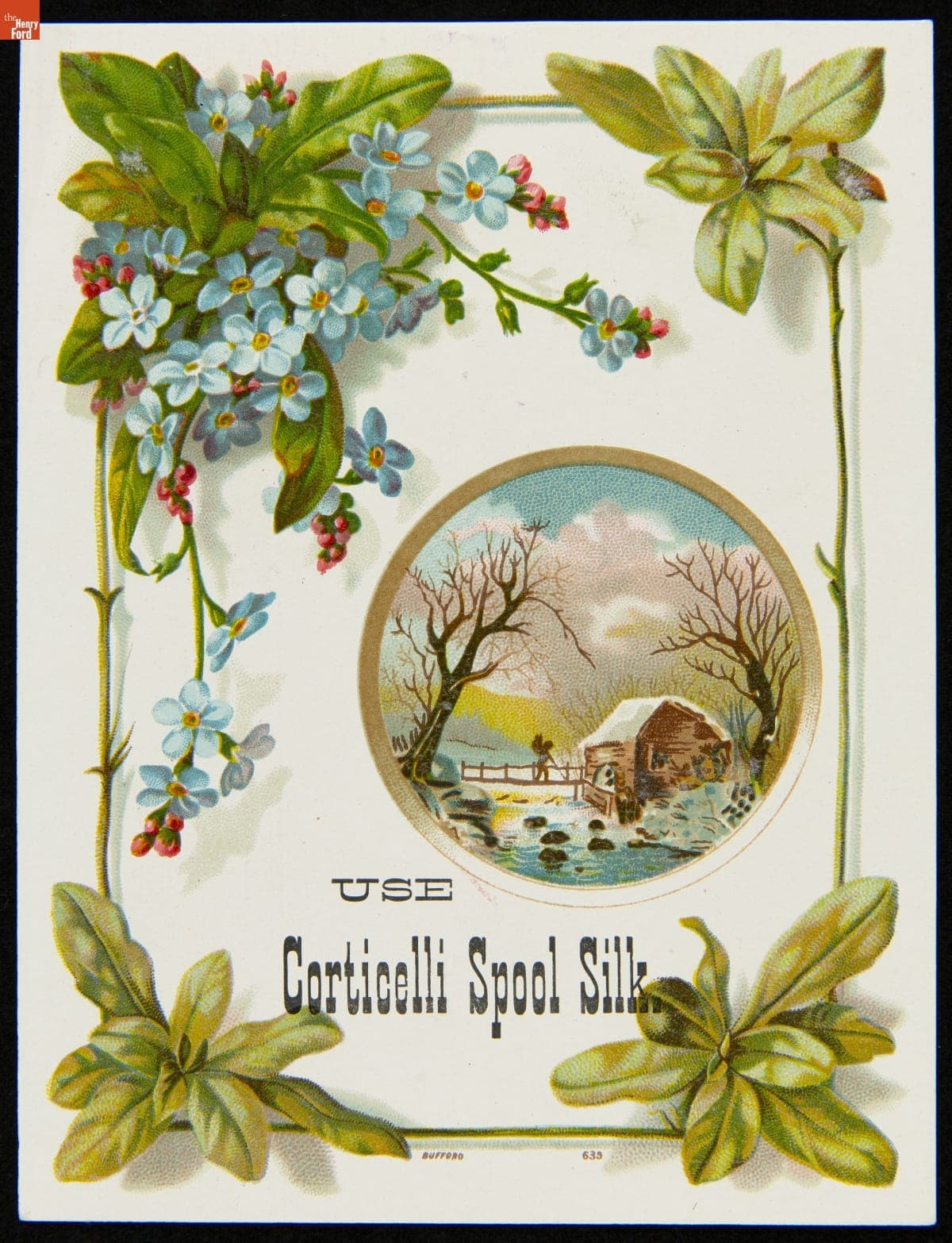 Trade Card for Corticelli Spool Silk, 1880-1900