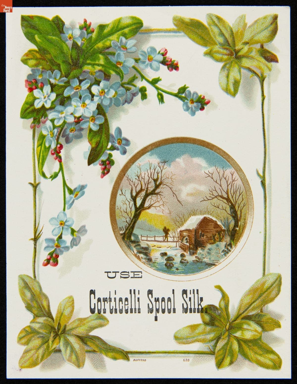 Trade Card for Corticelli Spool Silk, 1880-1900