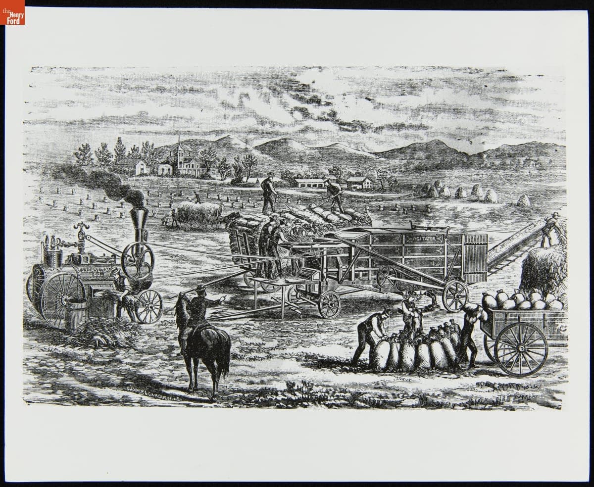 Threshing Scene, circa 1870