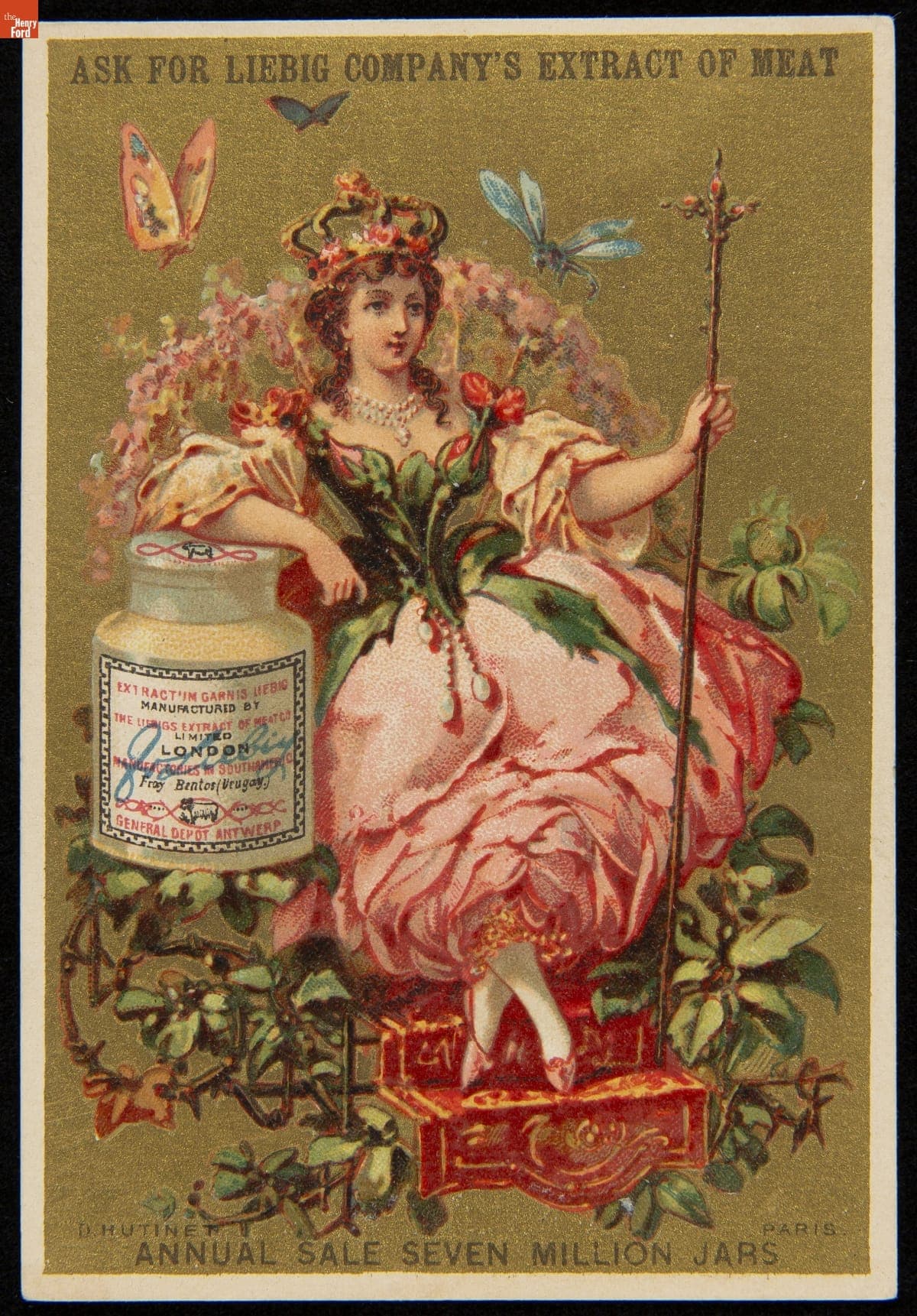 Trade Card for Liebig Extract of Meat Company Products, 1880-1900