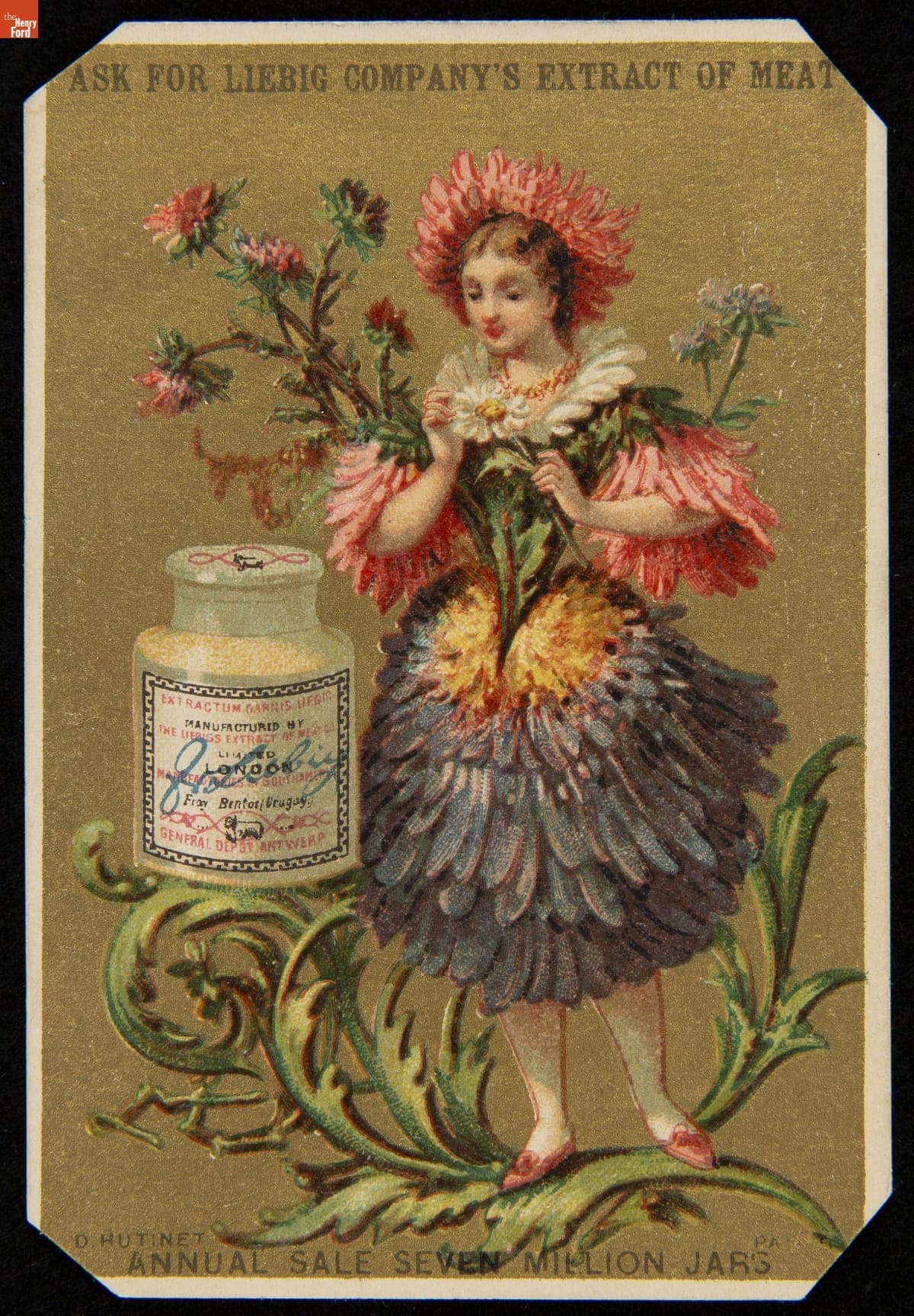 Trade Card for Liebig Extract of Meat Company Products, 1880-1900