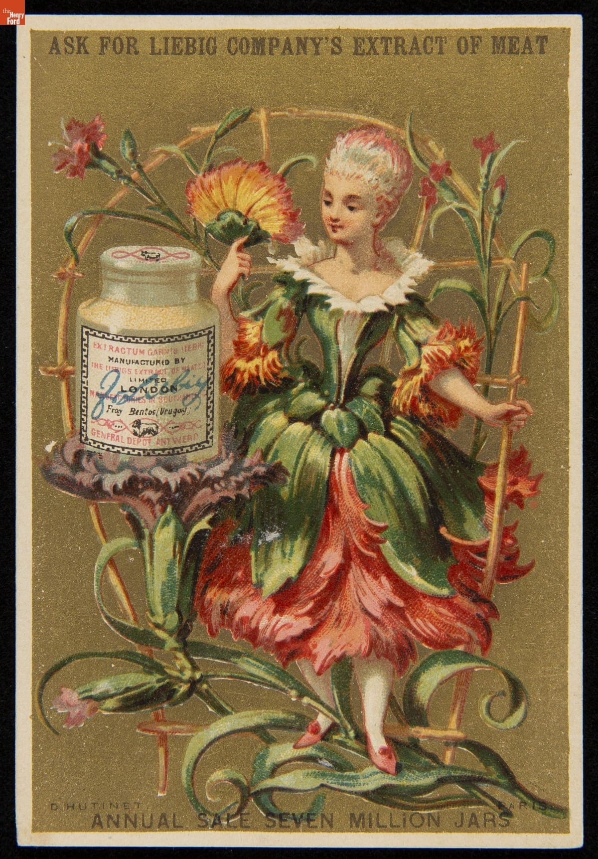 Trade Card for Liebig Extract of Meat Company Products, 1880-1900