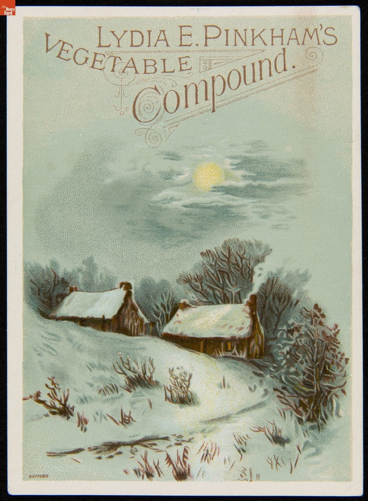 Trade Card for Lydia E. Pinkham's Vegetable Compound and Blood Purifier, 1889-1900