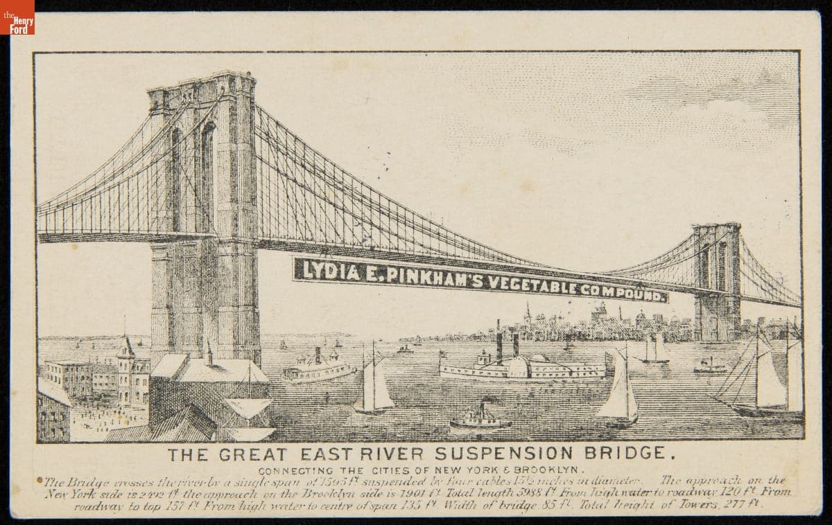 Trade Card for Lydia E. Pinkham's Vegetable Compound, 1885-1900