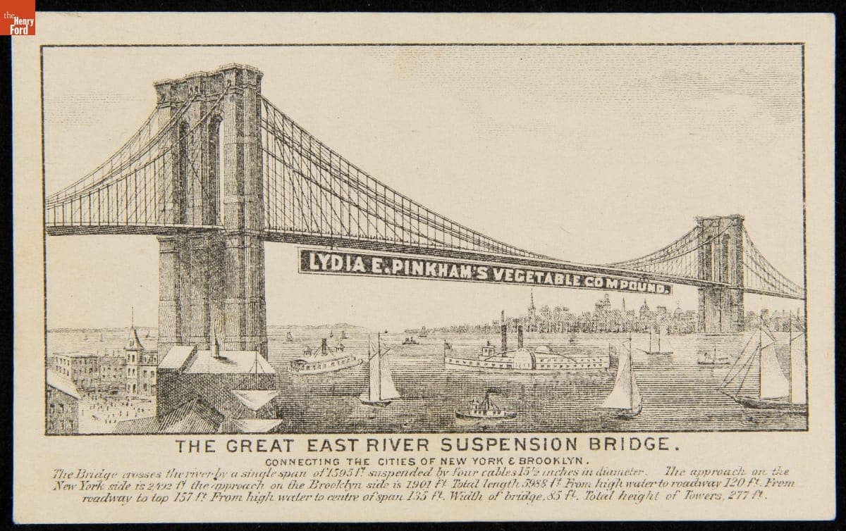 Trade Card for Lydia E. Pinkham's Vegetable Compound, 1885-1900