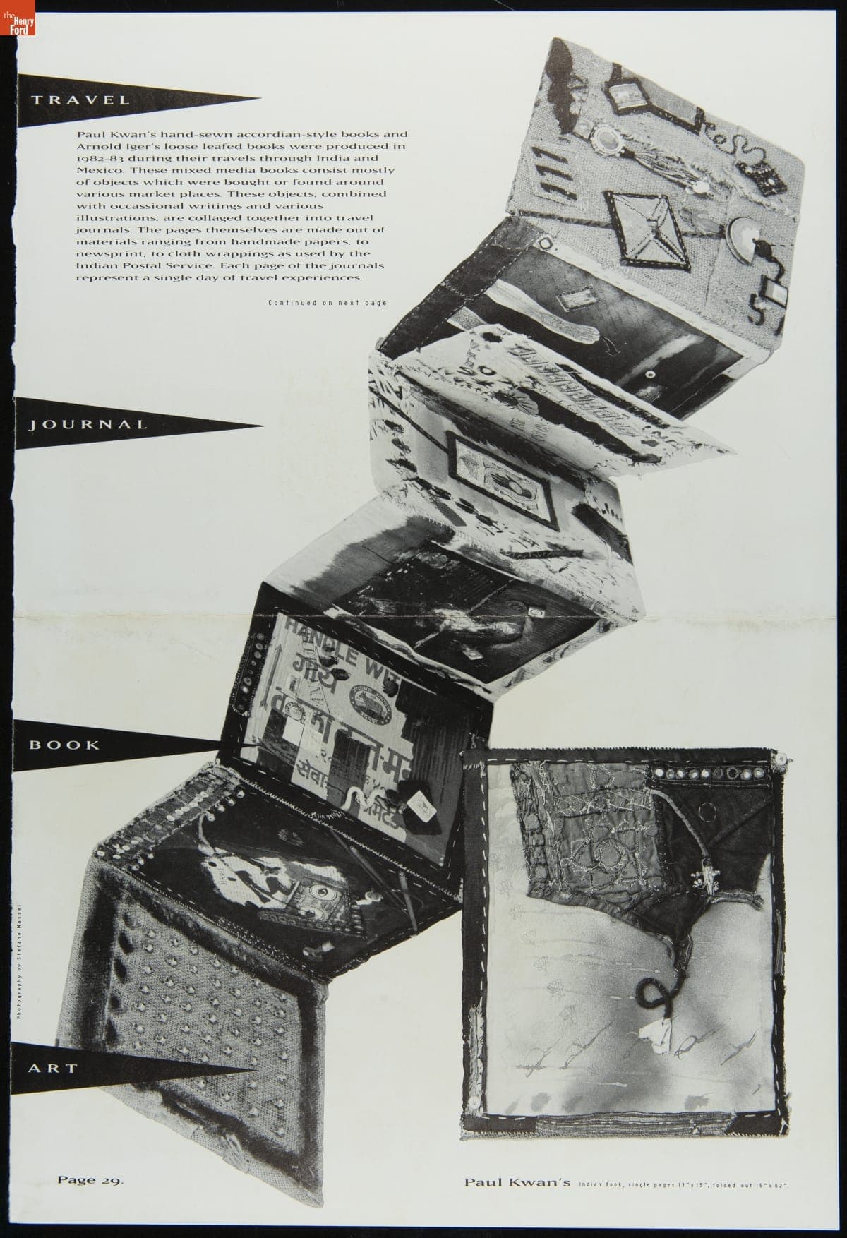 Page 29 from Emigre Magazine, "Paul Kwan's Indian Book," circa 1985