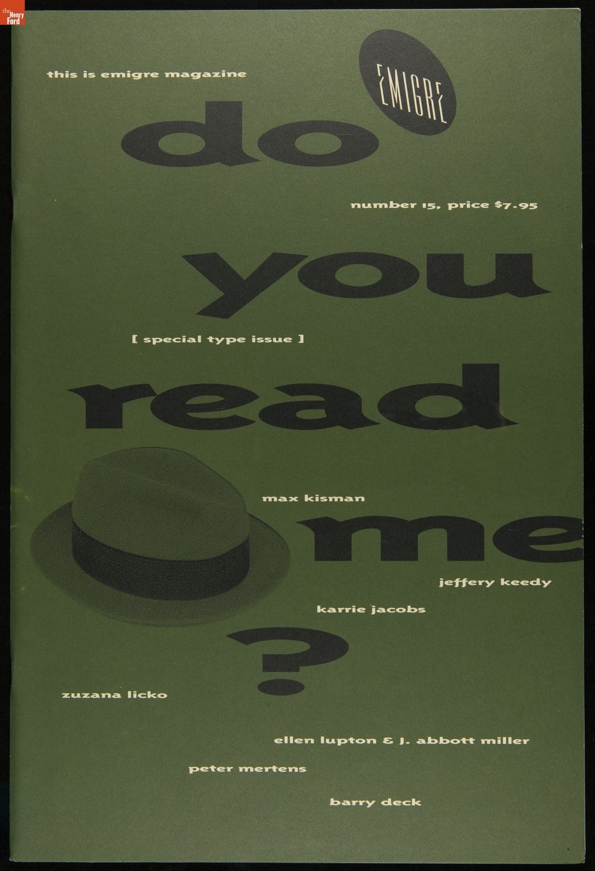 Magazine, Emigre No. 15, "Do You Read Me?," 1990