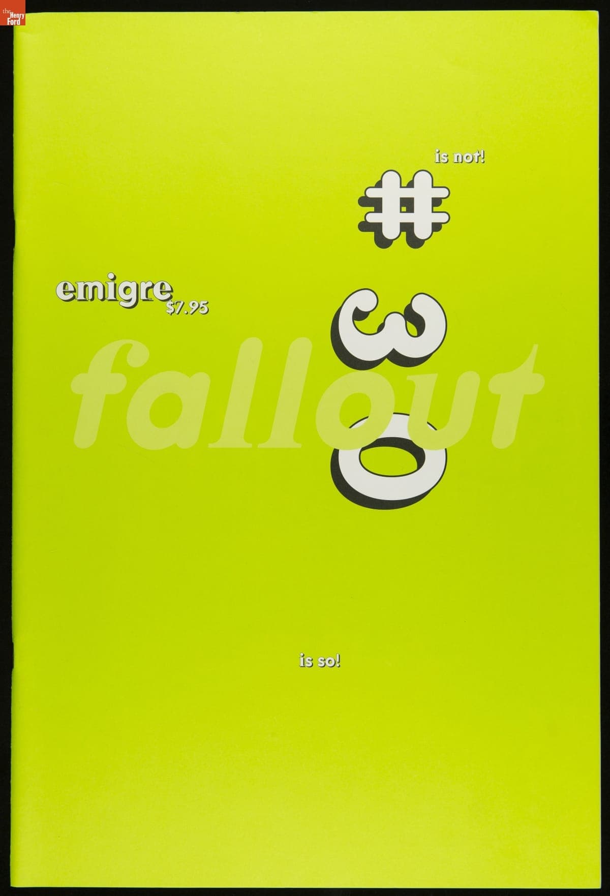 Magazine, Emigre No. 30, "Fallout," 1994