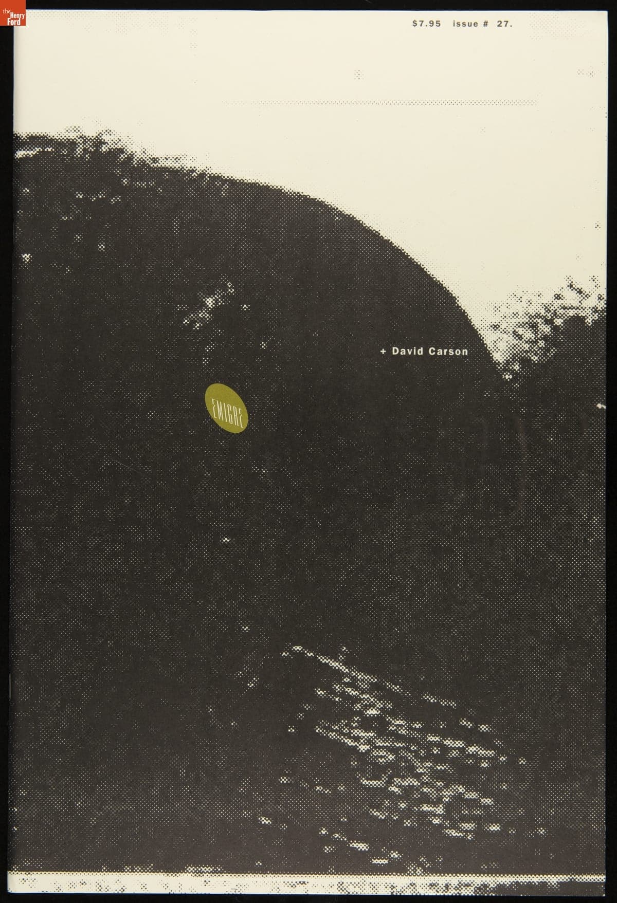 Magazine, Emigre No. 27, "David Carson," 1993