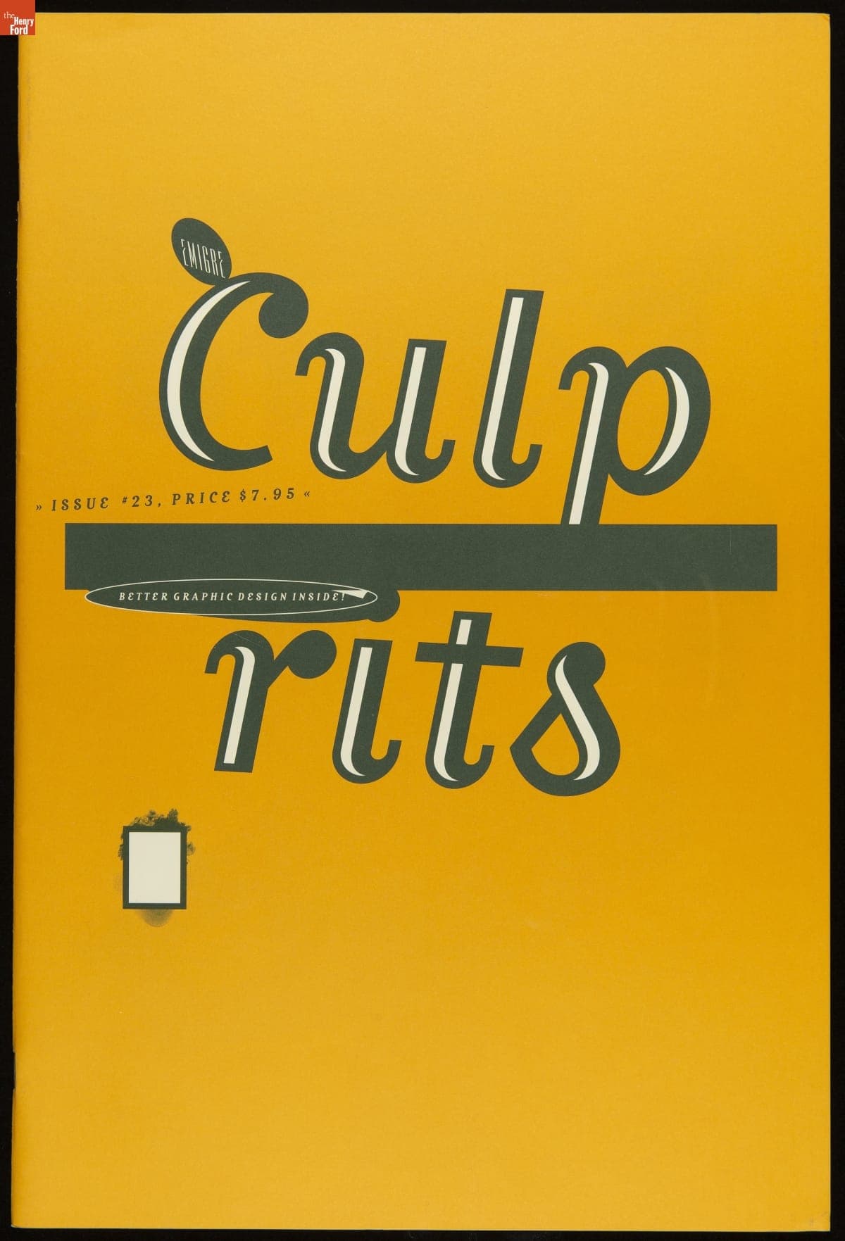 Magazine, Emigre No. 23, "Culprits," 1992
