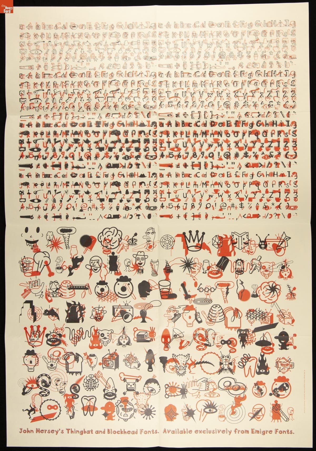 Mailer, "New! John Hersey's Thingbat and Blockhead Fonts," 1995