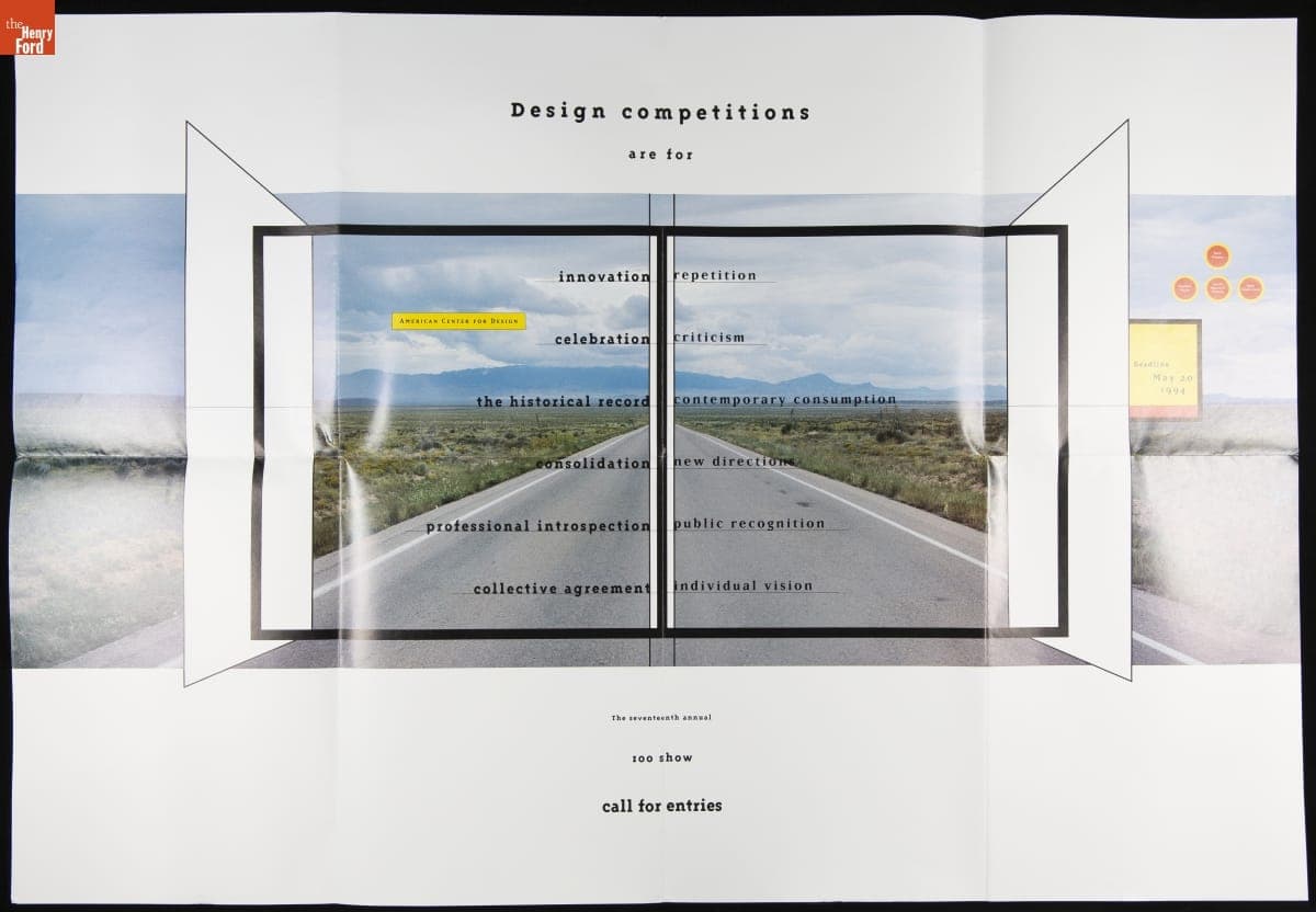 Mailer, "American Center for Design's Call for Entries for the 17th Annual 100th Show," 1994