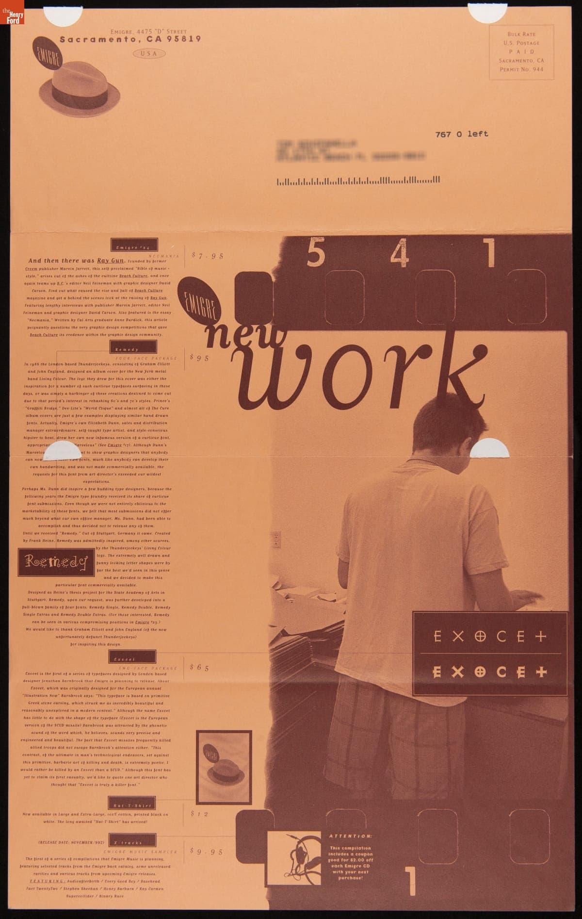 Brochure, Emigre No. 24, "Neomania," 1991
