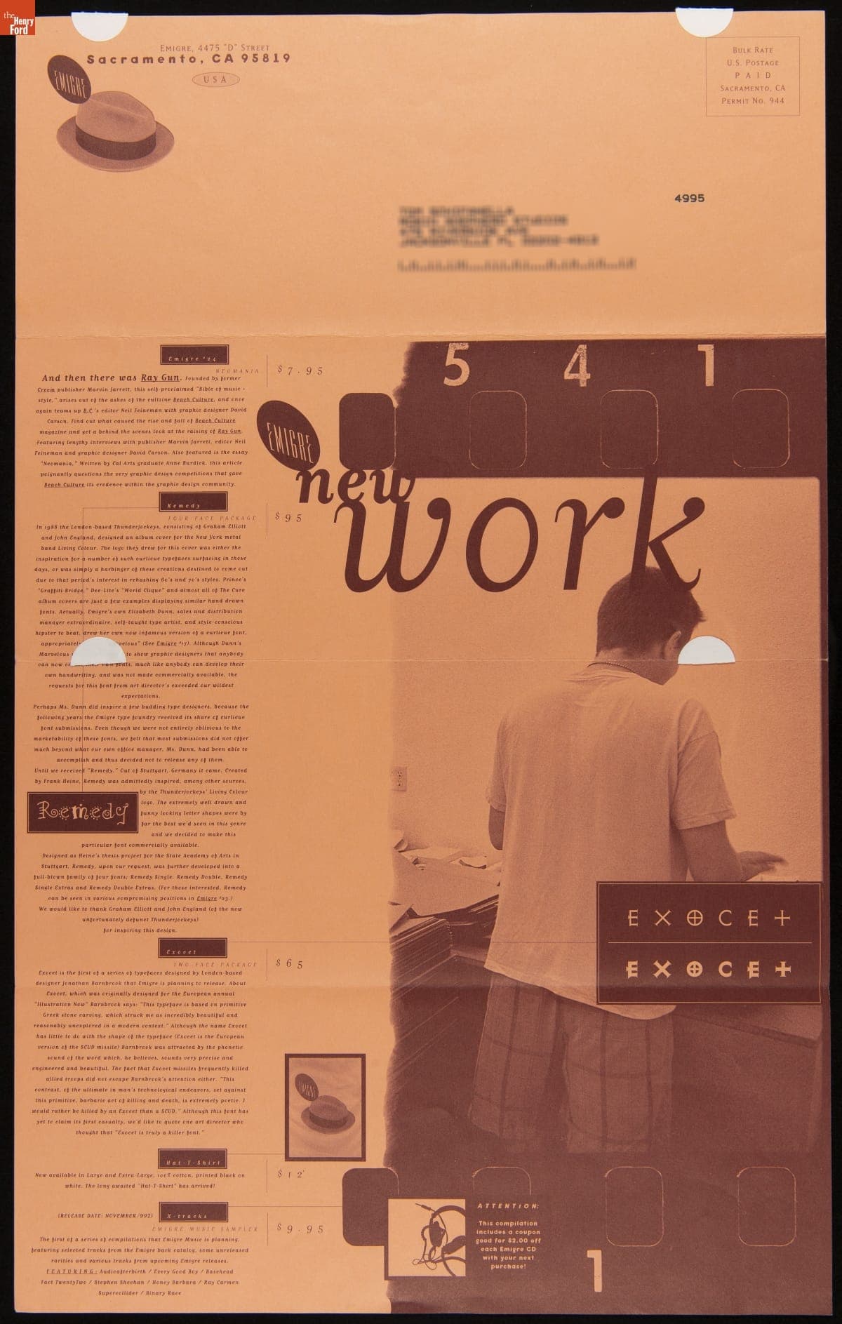 Brochure, Emigre No. 24, "Neomania," 1991