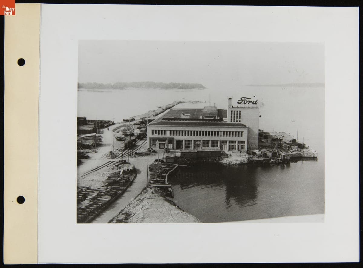 Aerial View of Ford Motor Company Branch in Helsingfors [Helsinki], Finland, February 3, 1947