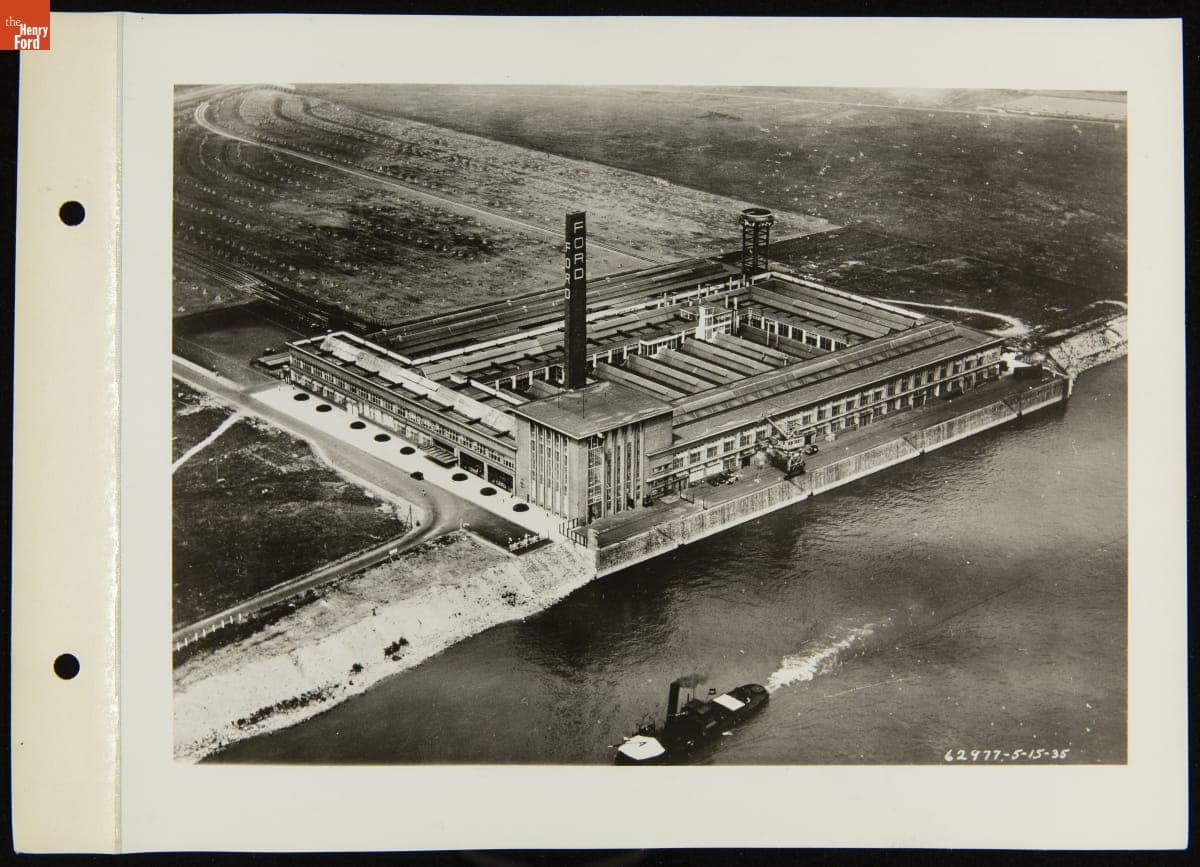 Aerial View of Ford Motor Company Branch in Cologne, Germany, May 15, 1935