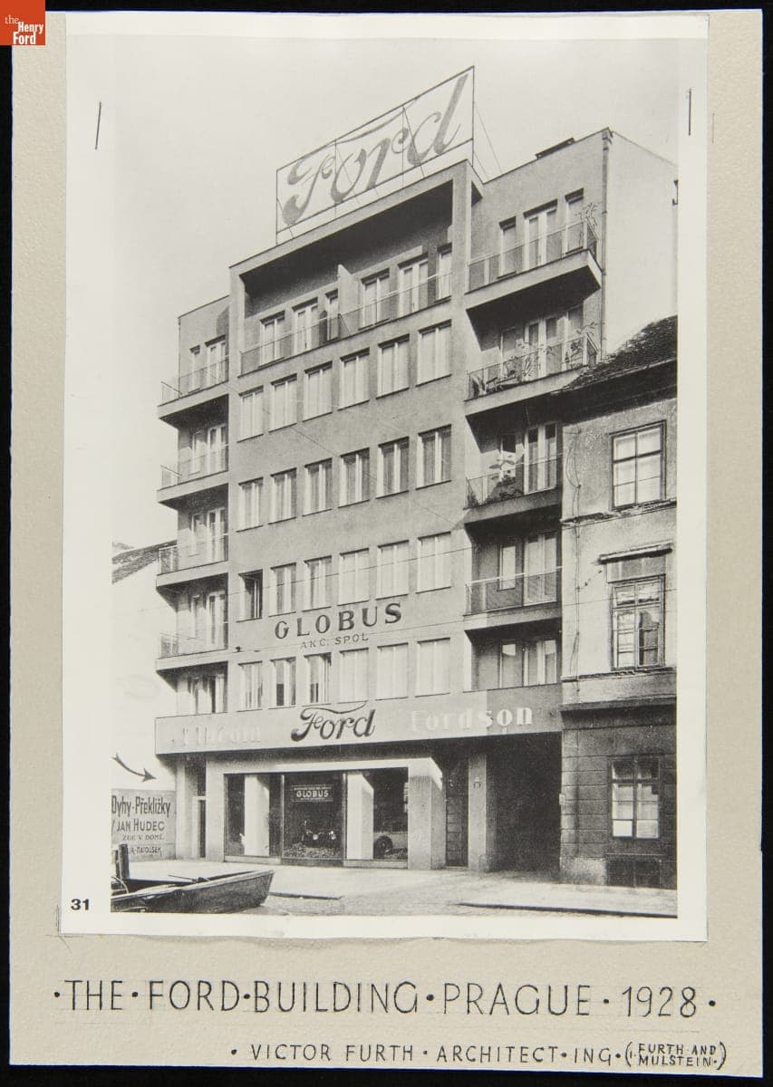 Ford Motor Company Branch in Prague, Czechoslovakia, 1928