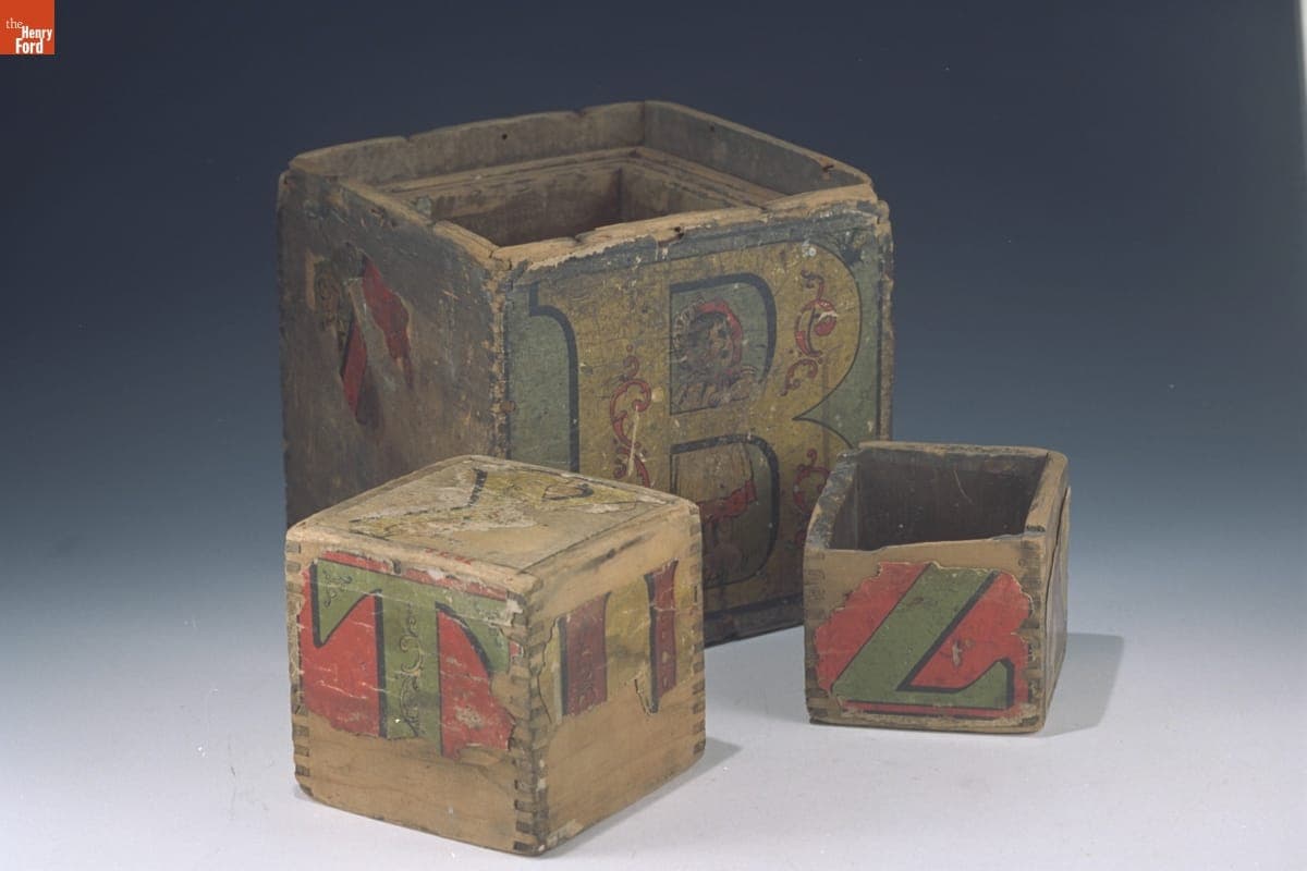 Alphabet Blocks, 1880-1890