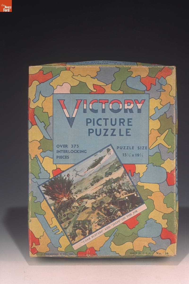 Jigsaw Puzzle Depicting a World War II Scene, 1942-1945