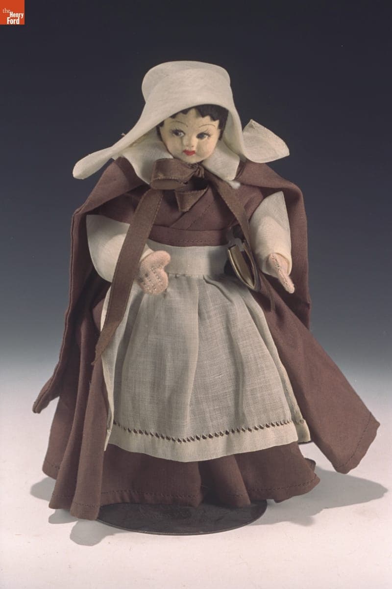 Character Doll, Priscilla Mullins Alden, 1938