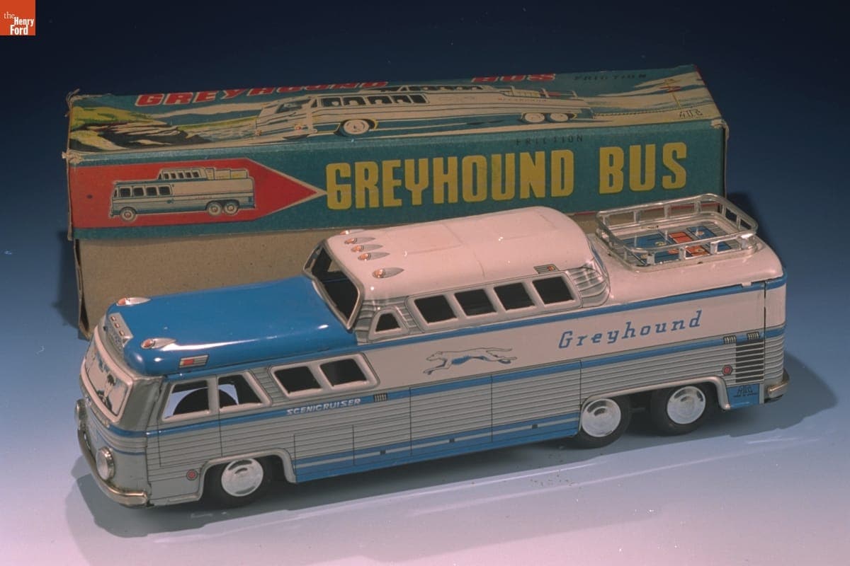 Toy Greyhound Bus, 1950-1965