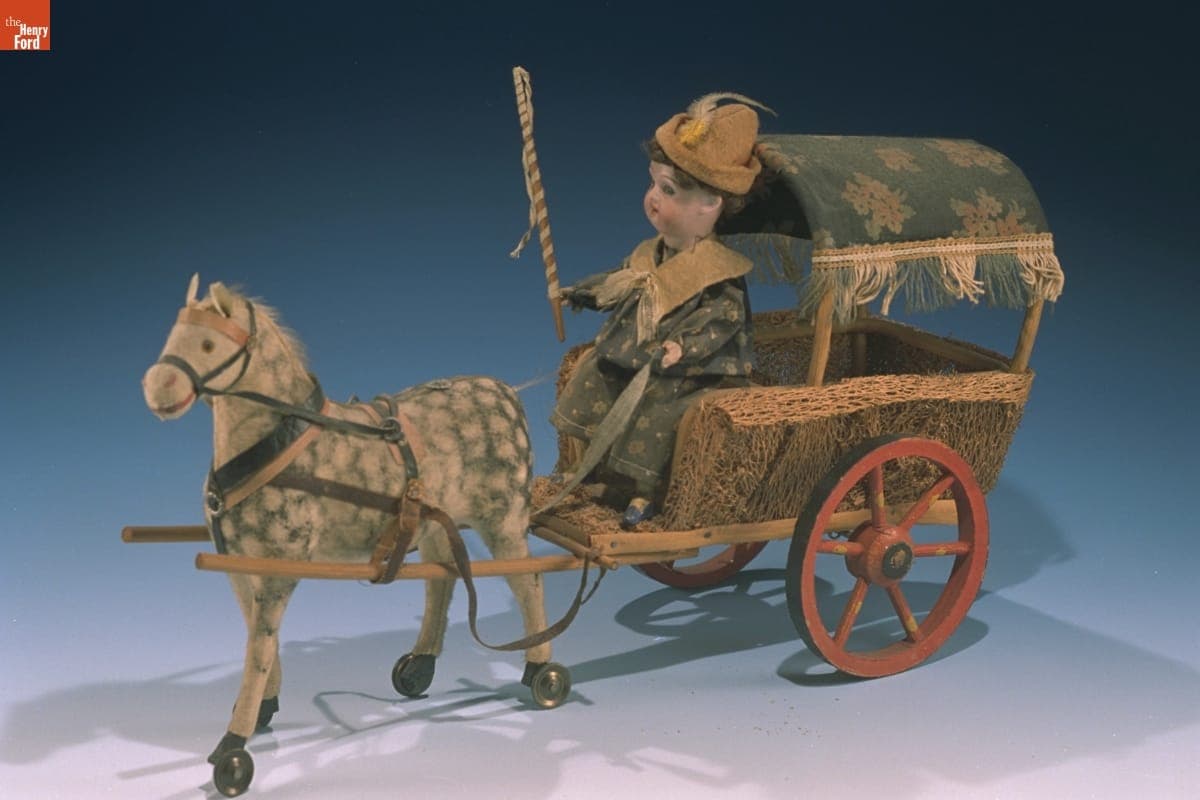 Toy Horse Drawn Wagon, 1890-1910