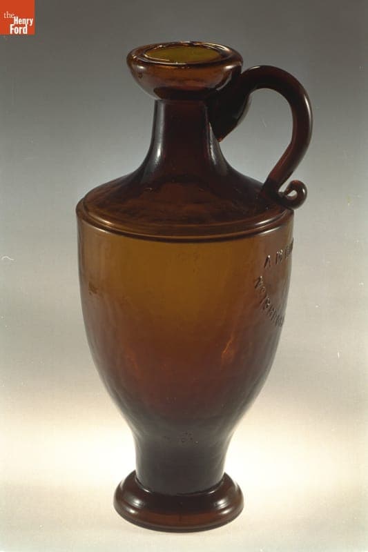 Whiskey Bottle, 1860-1865