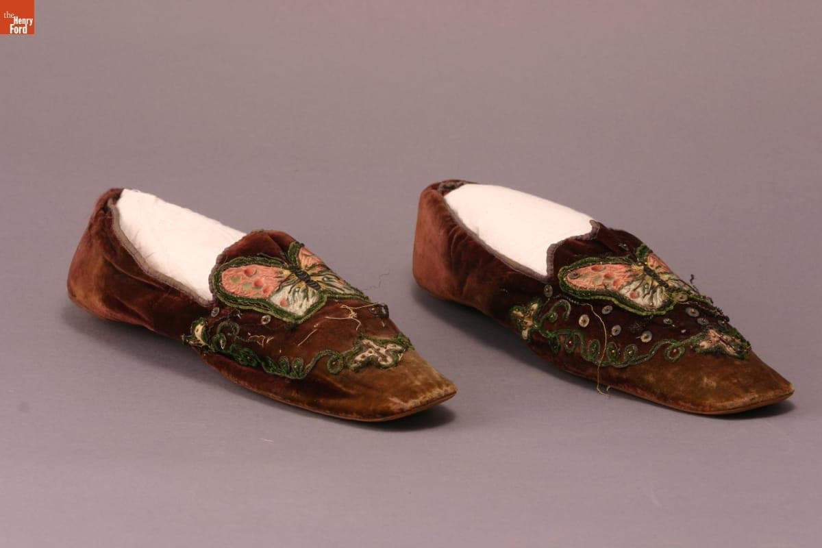 Men's Boudoir Slippers, 1830-1860
