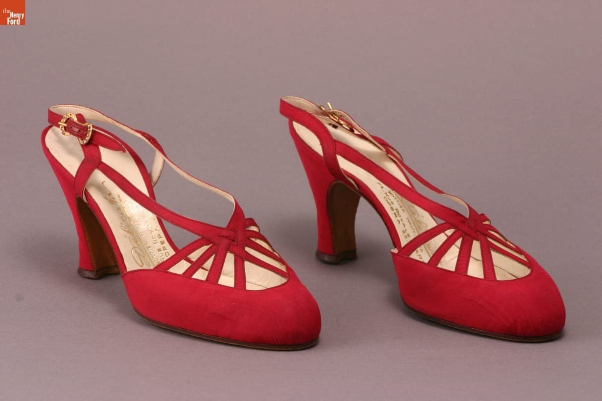 Slingback Pumps, Worn by Elizabeth Parke Firestone, 1955-1965