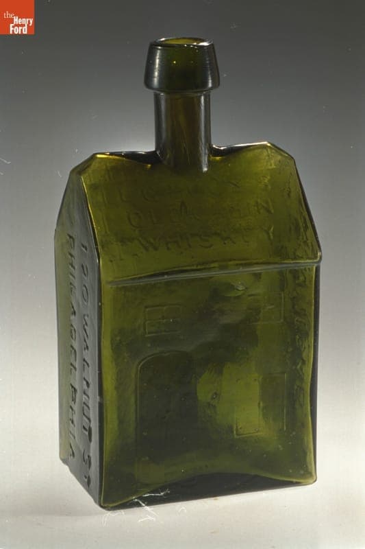 E.G. Booz's Old Cabin Whiskey Bottle, 1860-1875