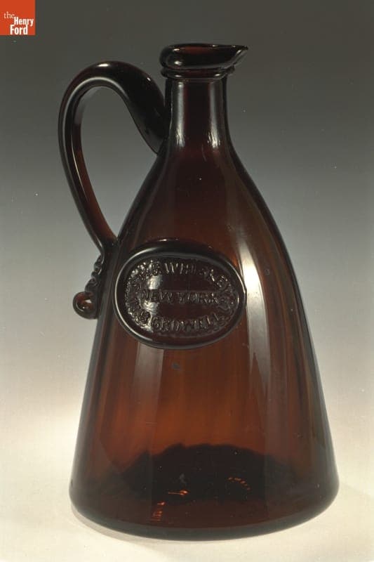 Whiskey Bottle, 1840-1870