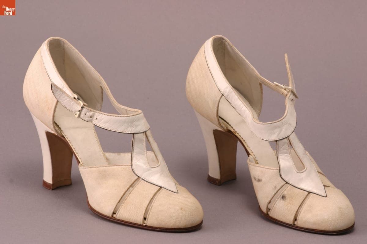 Pumps, Worn by Elizabeth Parke Firestone, 1930-1940