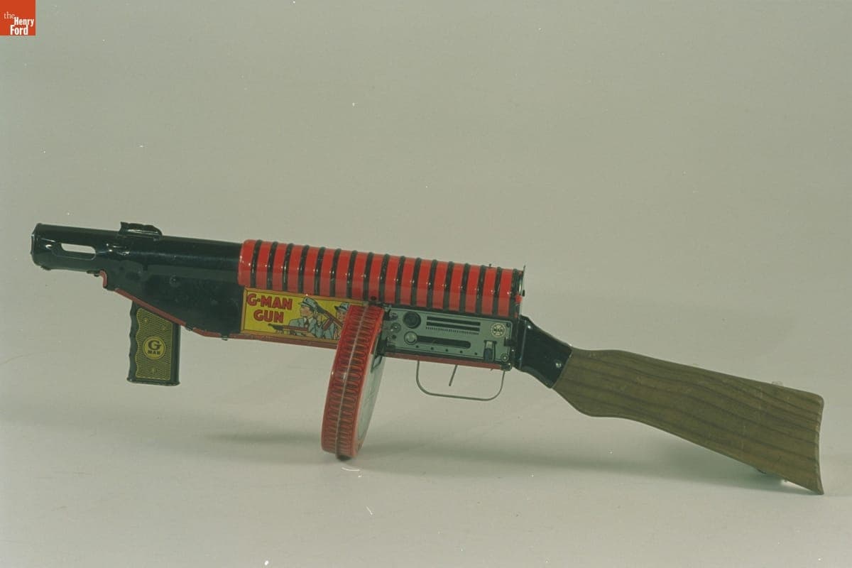 Toy "G-Man" Machine Gun, Used by James Greenhoe, 1937-1946