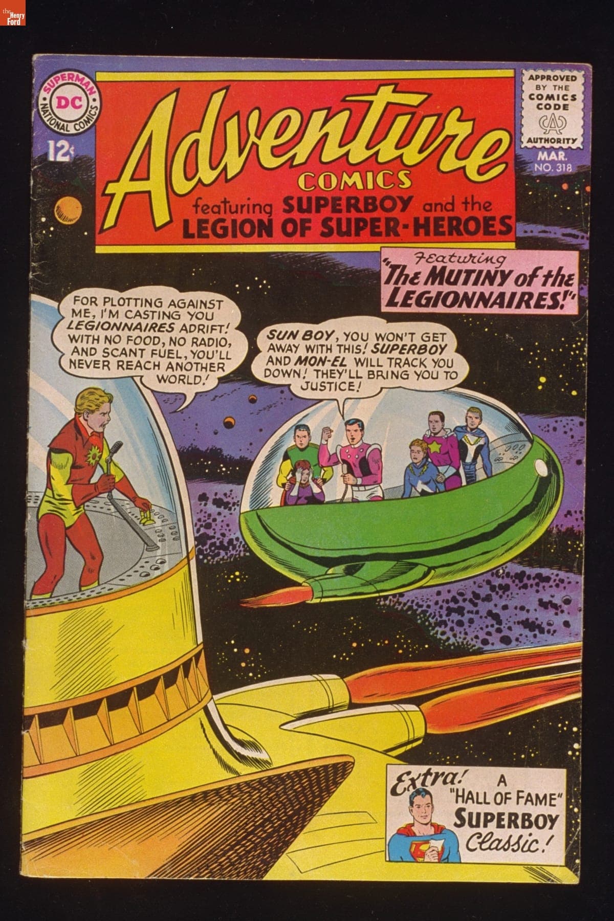 "Adventure Comics" (Superboy and the Legion of Super-Heroes) Comic Book for March 1964