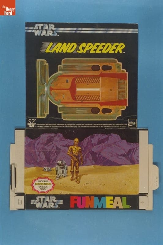 Burger Chef Star Wars Land Speeder Funmeal Box, 1978