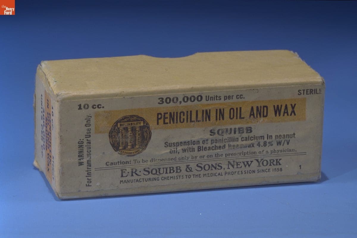 Penicillin Medicine Bottle, circa 1945