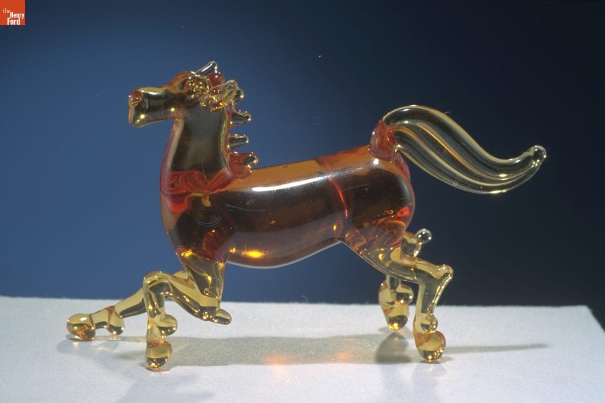 Miniature Glass Figure, Horse, 1955-1985