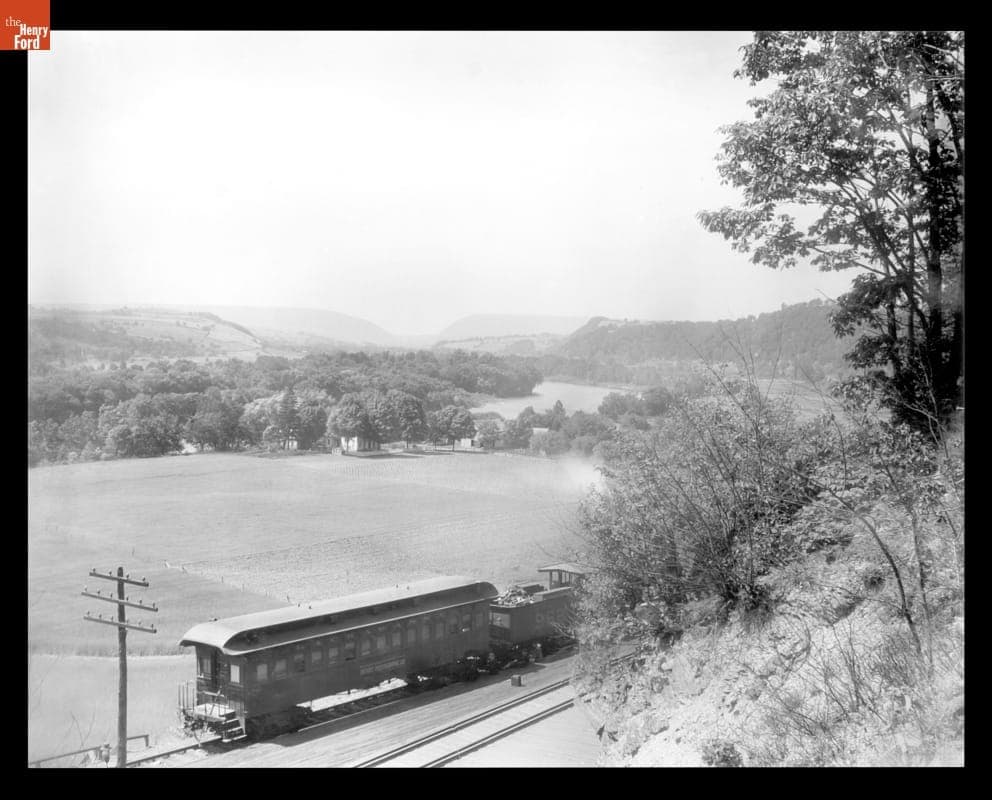 Detroit Photographic Company Private Railroad Car, Delaware Gap near Manunka Chunk, New Jersey, 1890-1901