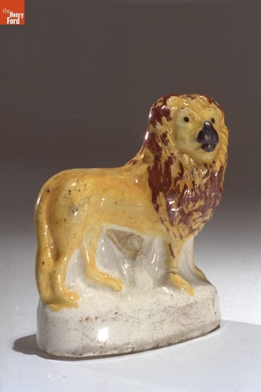 Lion Figurine, 1810-1830