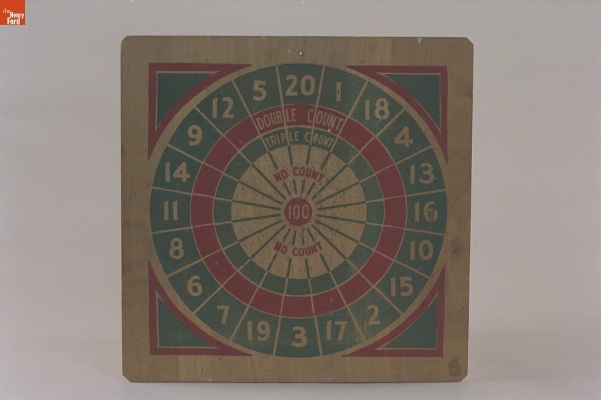 Dart Board, Used by James Greenhoe, 1937-1946
