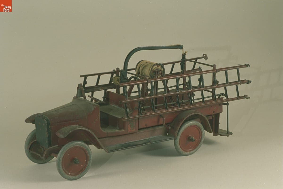 Buddy L Toy Hook and Ladder Truck, 1920-1930